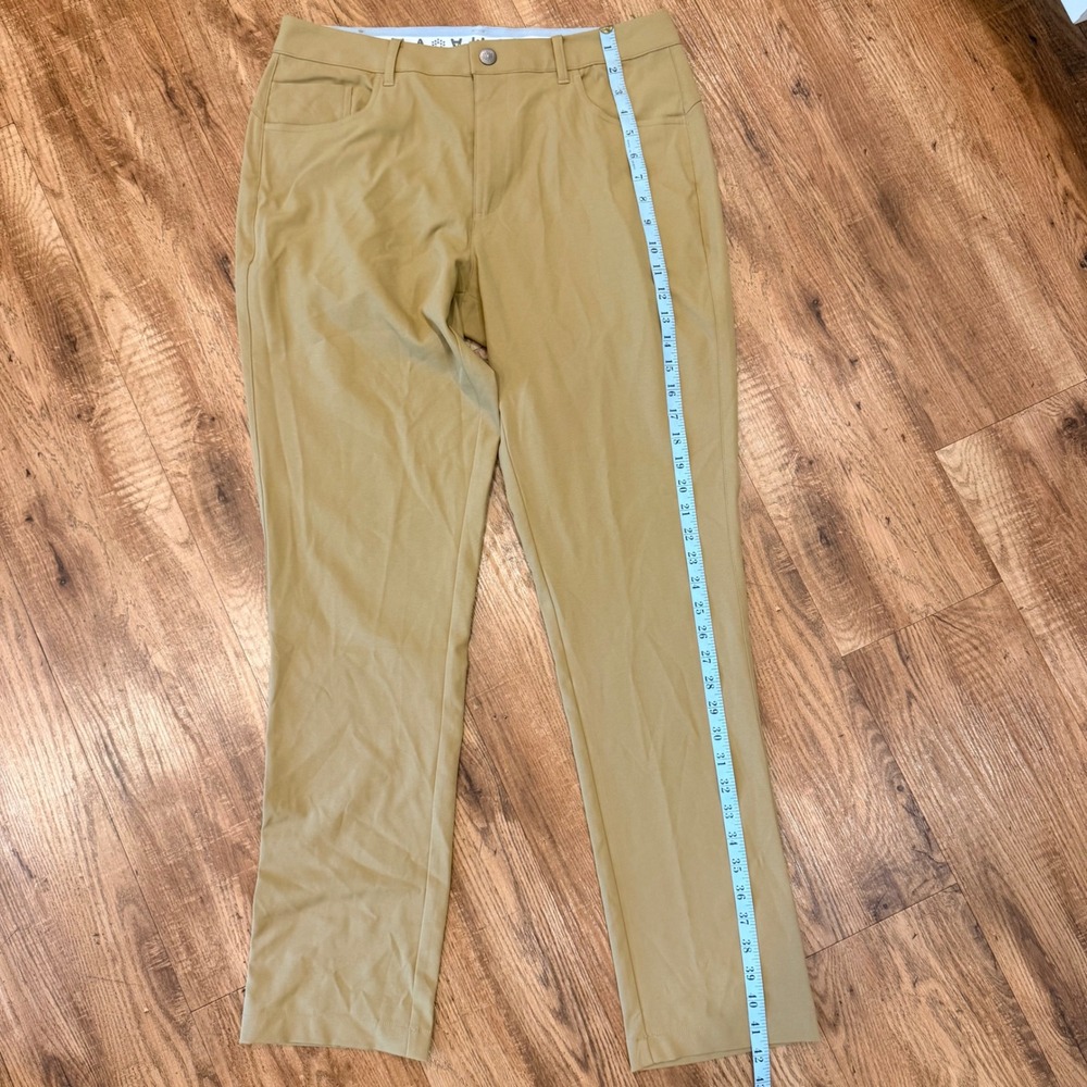 Puma Golf Mens 32x32 Khaki Tan 5-Pocket Performance Pants Gripper Waistband - Picture 4 of 10